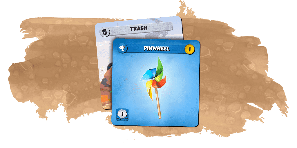 Move cards to the Trash pile when you trash them