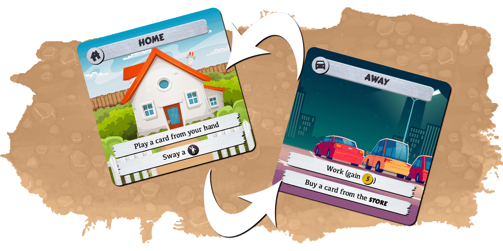 Flipping your Home / Away card